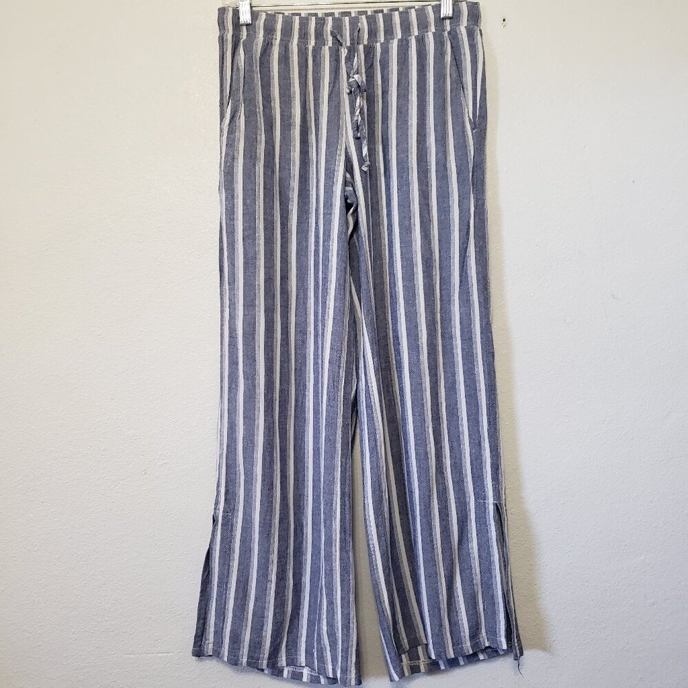 Cloth & Ston Linen Blend Wide Leg Pant